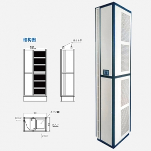 立式侧吹热水(蒸汽)风幕机